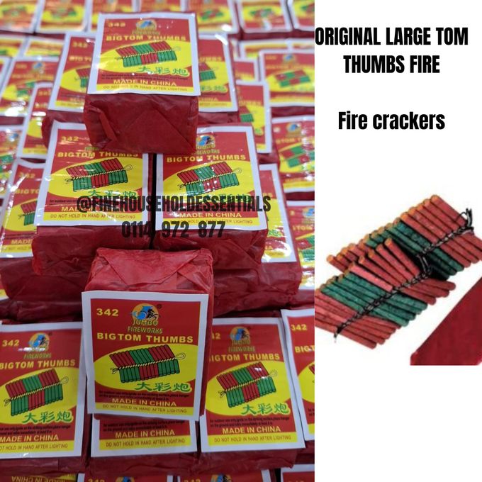 ORIGINAL TOM THUMBS LARGE FIRE CRACKERS 300pcs