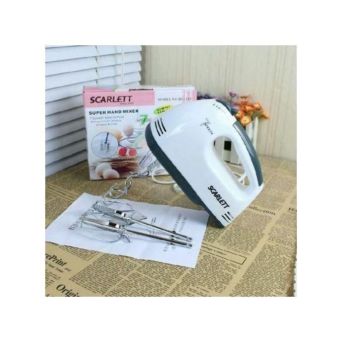 Scarlett Electric Hand Mixer + Free Non-Stick Cupcake Baking Tray baking cupcakes and muffins made easier