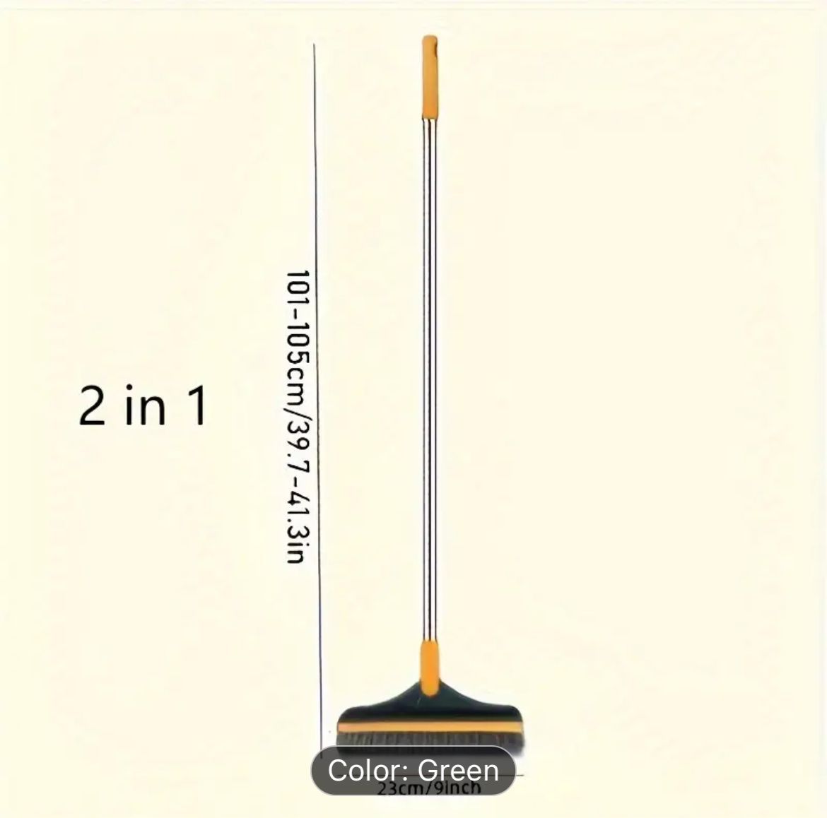 2 in 1 Floor Scrub Brush Cleaning Brush Long Handle Removable Wiper Magic Broom Brush Squeegee Tile