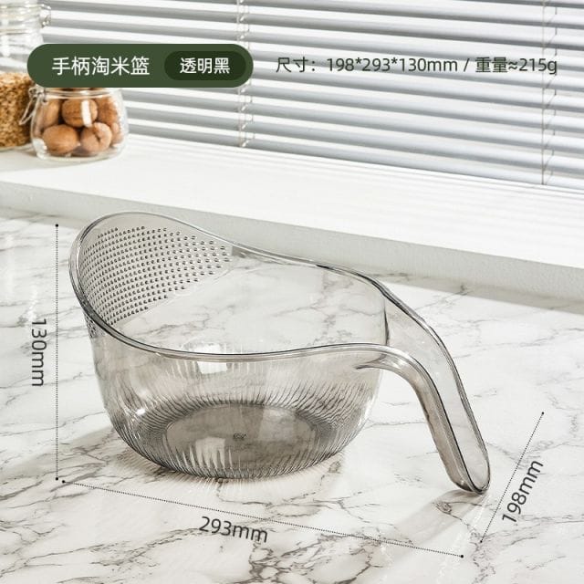 Acrylic Colander Sieve Strainer Rice Drainer Fruits Vegetables