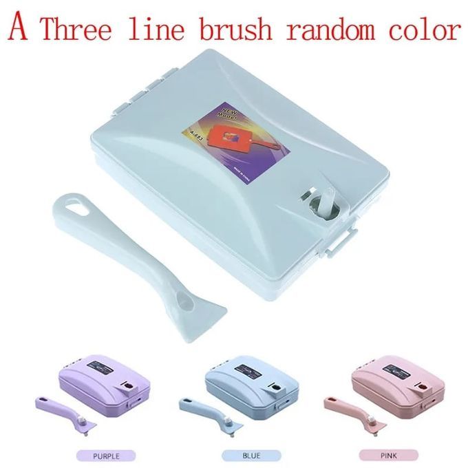 3 Rolls Carpet Cleaning Brush Roller Plastic Handheld Cleaning Brush with Dust Crumb Collector for Car Seats, Table Linen, Sofas