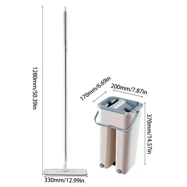 High Quality Flat Vertex Mop With Bucket And Extra Cleaning clothe
