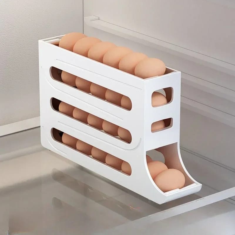 ♨4 layer Rolling egg hplder/dispenser Holds 30 eggs▪Available in white and beige