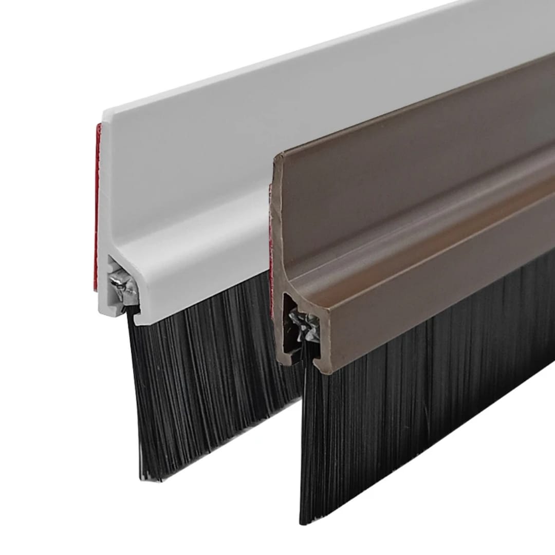 ✅Heavy-duty silicon Door Bottom Seal With Brush Weather Stripping Brush Sweep
📌Available in black,grey,brown  and white
