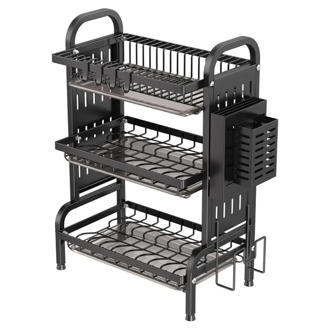 Kitchen Dish Bowl Drainer Storage Rack Dish Chopsticks Knife Fork Water Cup Storage Rack Kitchen Counter Organizer