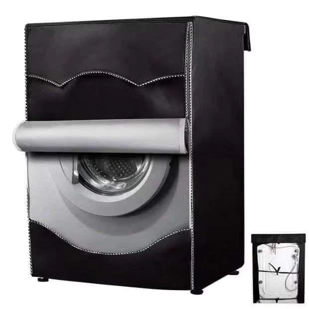 Black Front load washing machine cover with zipper
Size: 60*65*85cm
Black.
With a zipper