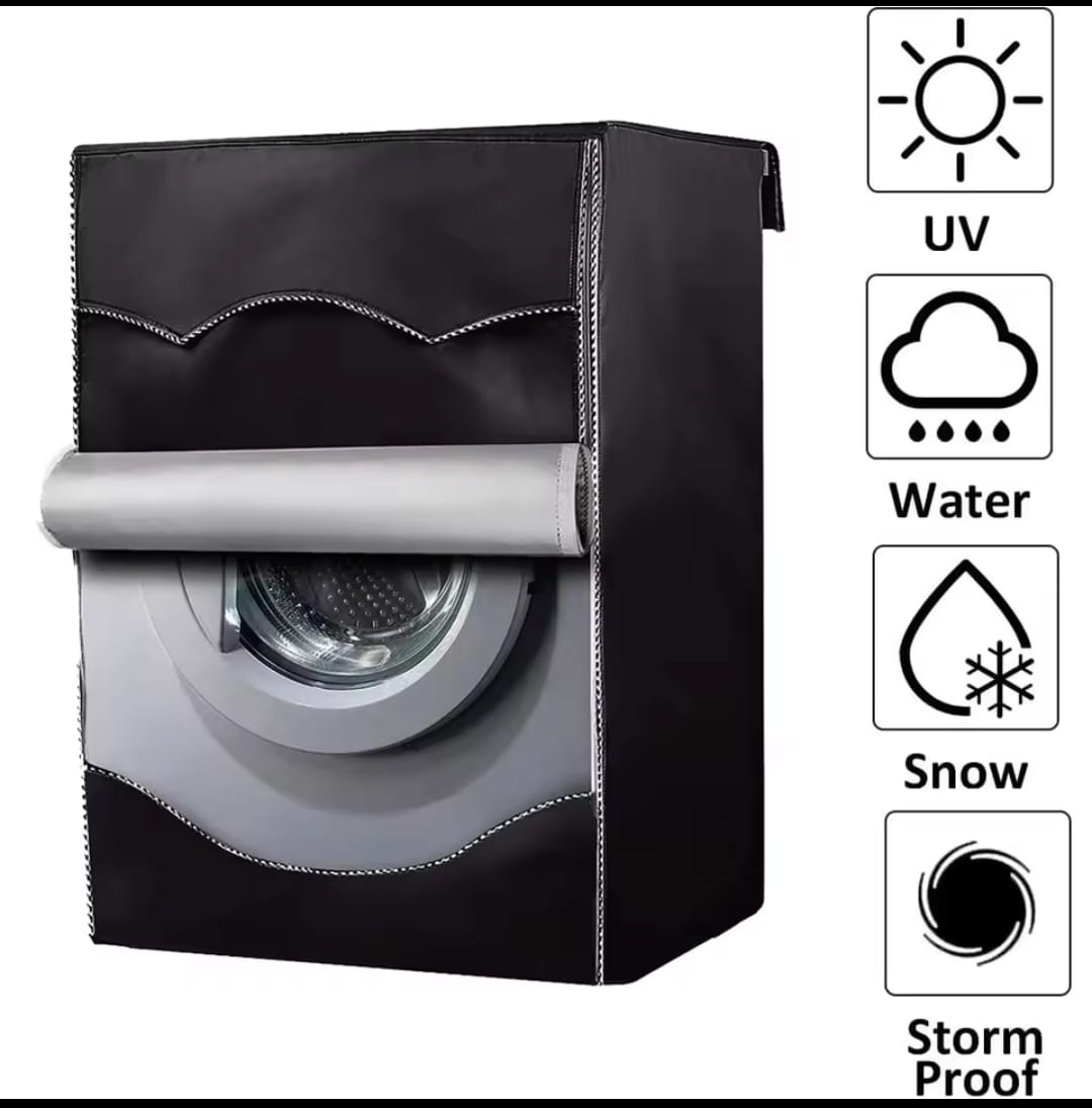Black Front load washing machine cover with zipper
Size: 60*65*85cm
Black.
With a zipper