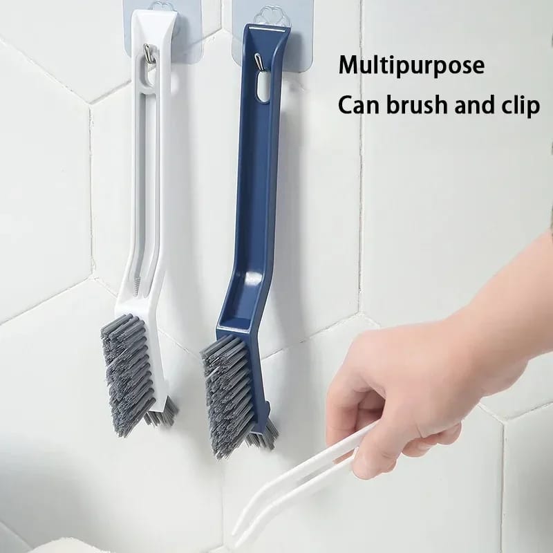 Three-in-one Plastic Bathroom Floor Brush Crevice Brush Cleaning Brush Bathroom Cleaning Hard Bristle Crevice Floor Brush