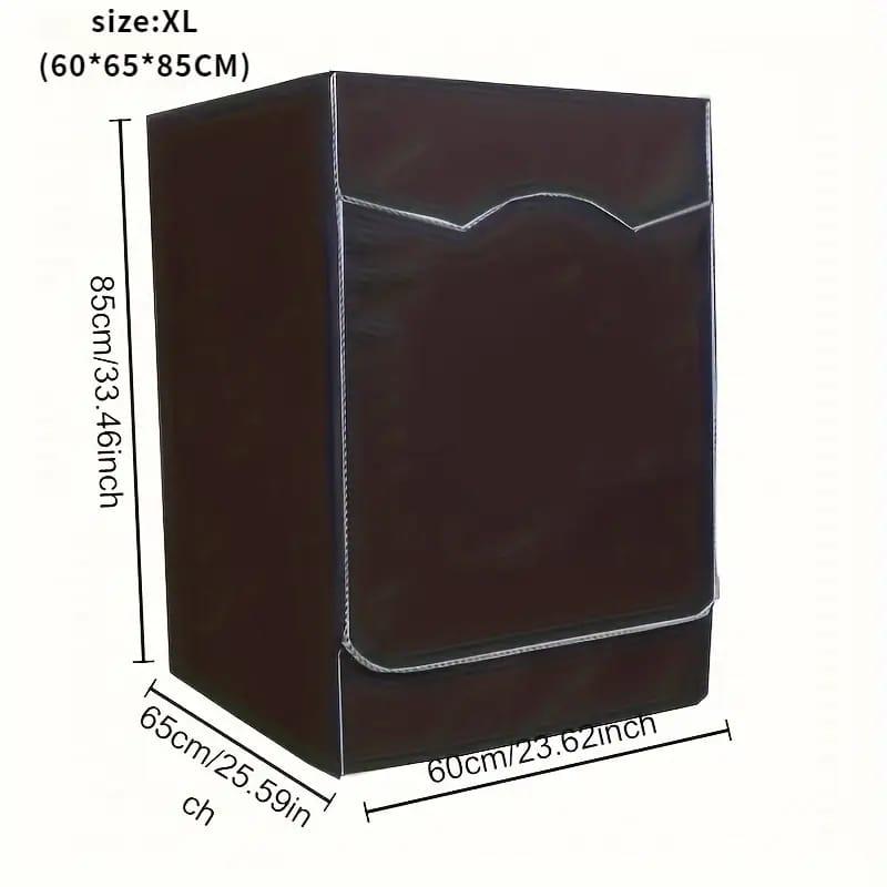 Black Front load washing machine cover with zipper
Size: 60*65*85cm
Black.
With a zipper
