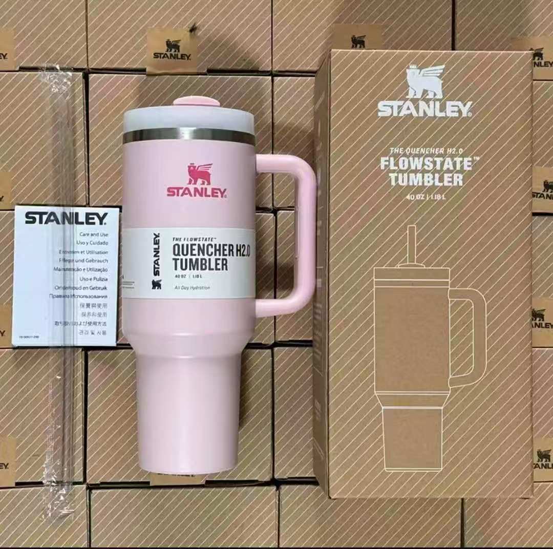 ♨Original Stanley tumbler
▪Branded with Stanley logo
▪Capacity 1.2L
▪Stainless Steel Tumbler with Handle &  Straw Lid,
▪Keeps Drinks hot and Cold up to 12hrs 
▪100% Leakproof Bottle for Water
