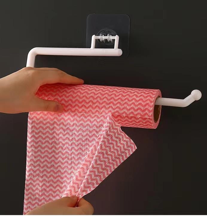 strong but simple tissue holders available in white colour
27.5cm kitchen towel holder
comes with adhesive sticker
suitable for kitchen purpose 
easy to fix helps in improving hygiene