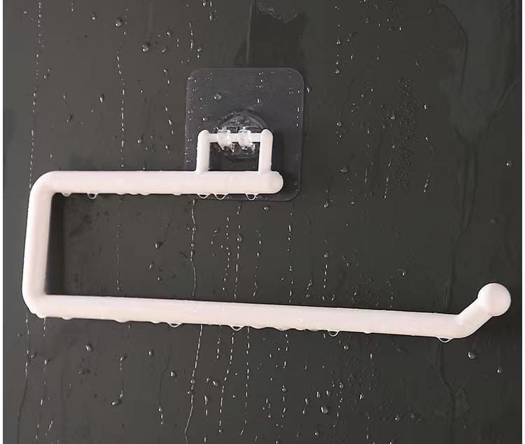strong but simple tissue holders available in white colour
27.5cm kitchen towel holder
comes with adhesive sticker
suitable for kitchen purpose 
easy to fix helps in improving hygiene