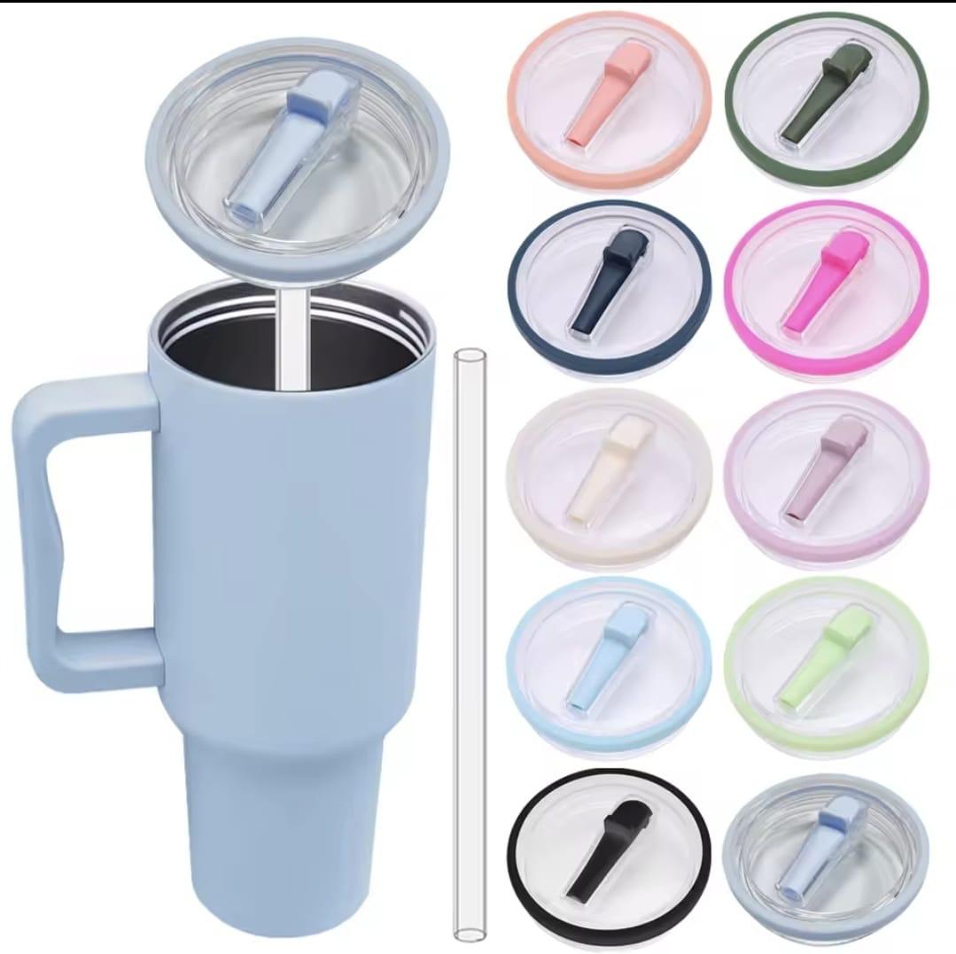 Anti leak /leak proof Stanley tumbler replacement lids with straws making sure that no spills occur when carrying your Stanley mug