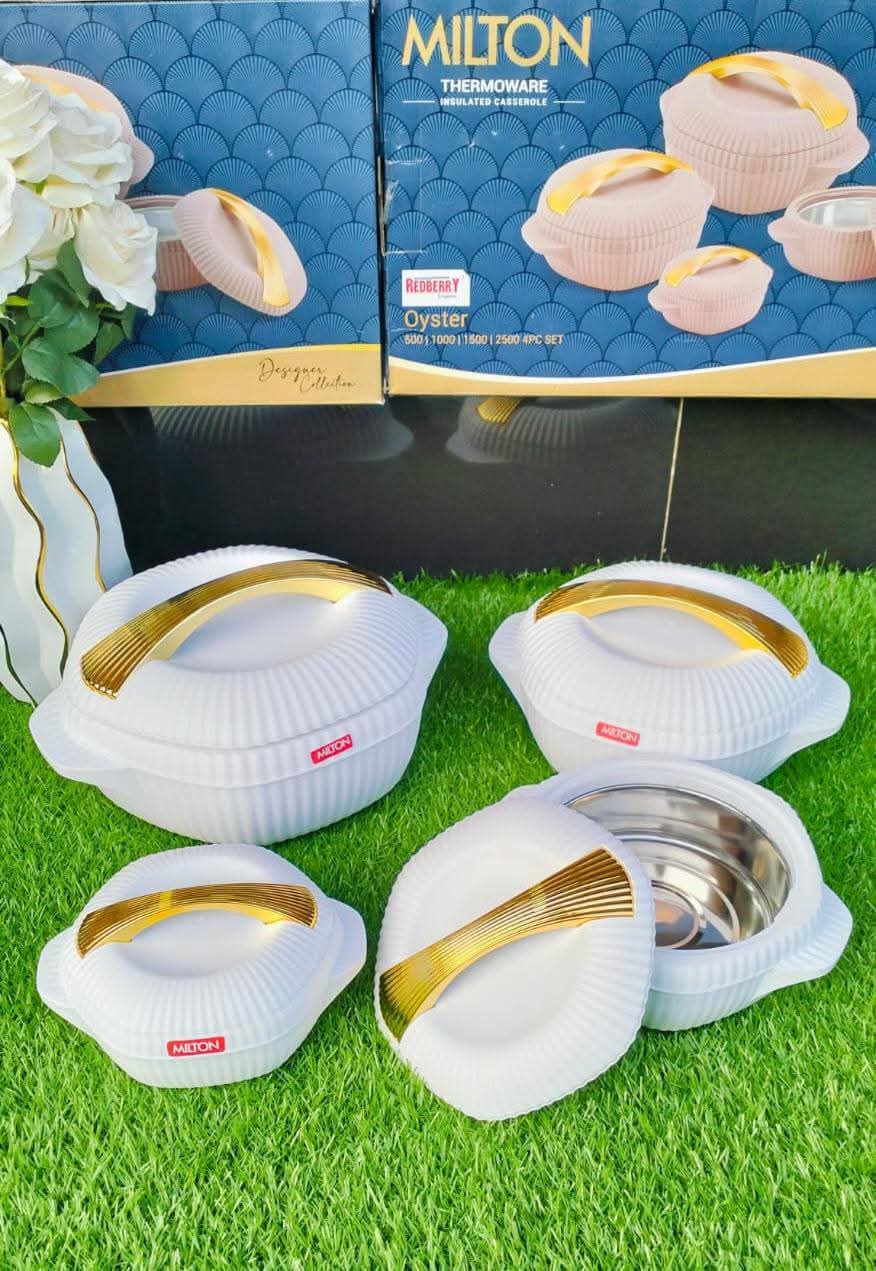 Milton Small Casserole Dishes with Lids, Soup Bowls With Handles,Individual Baking Ramekins,Oven, Microwave & Dishwasher Safe,Set of 4