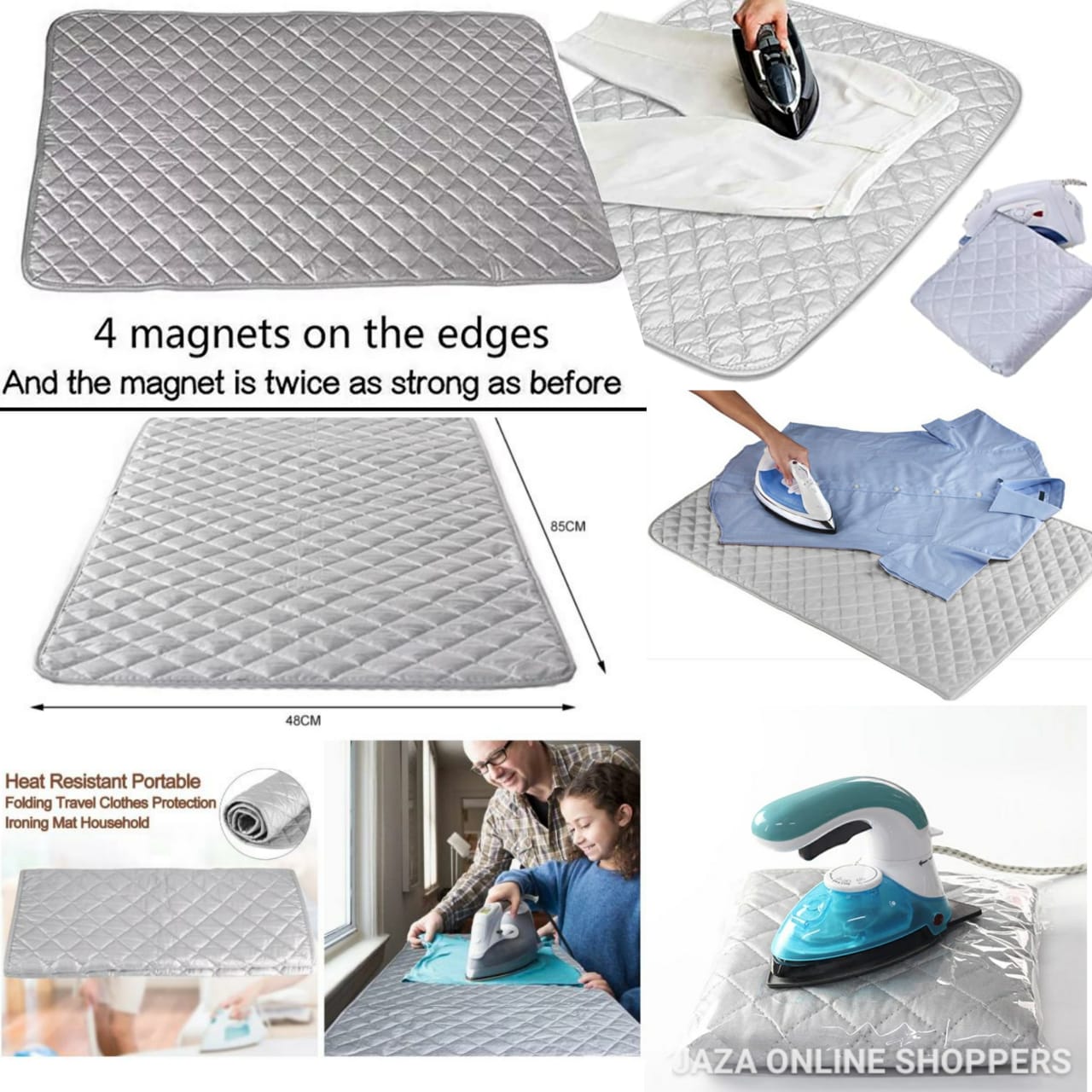 Ironing Mats Table Top, Travel Iron Mat Foldable, Heat Reflective Ironing Cloth For Steam Irons