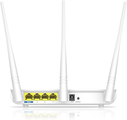 TENDA N300 WIRELESS WI-FI ROUTER WITH HIGH POWER 5DBI ANTENNAS (F3), WHITE.COMES WITH FIVE FREE CABLE CRIMP RJ45 CONNECTORS