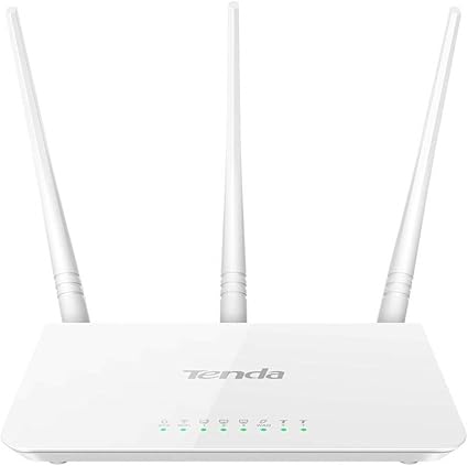 TENDA N300 WIRELESS WI-FI ROUTER WITH HIGH POWER 5DBI ANTENNAS (F3), WHITE.COMES WITH FIVE FREE CABLE CRIMP RJ45 CONNECTORS