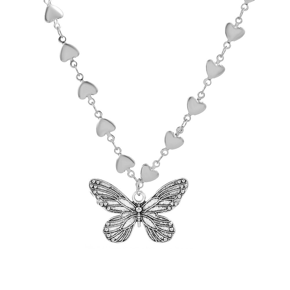 Jewellery necklace, Vintage love clavicle fashion temperament butterfly pendant necklace