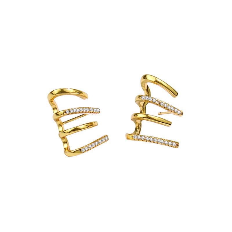Jewellery earring, Small fresh diamond-set earrings