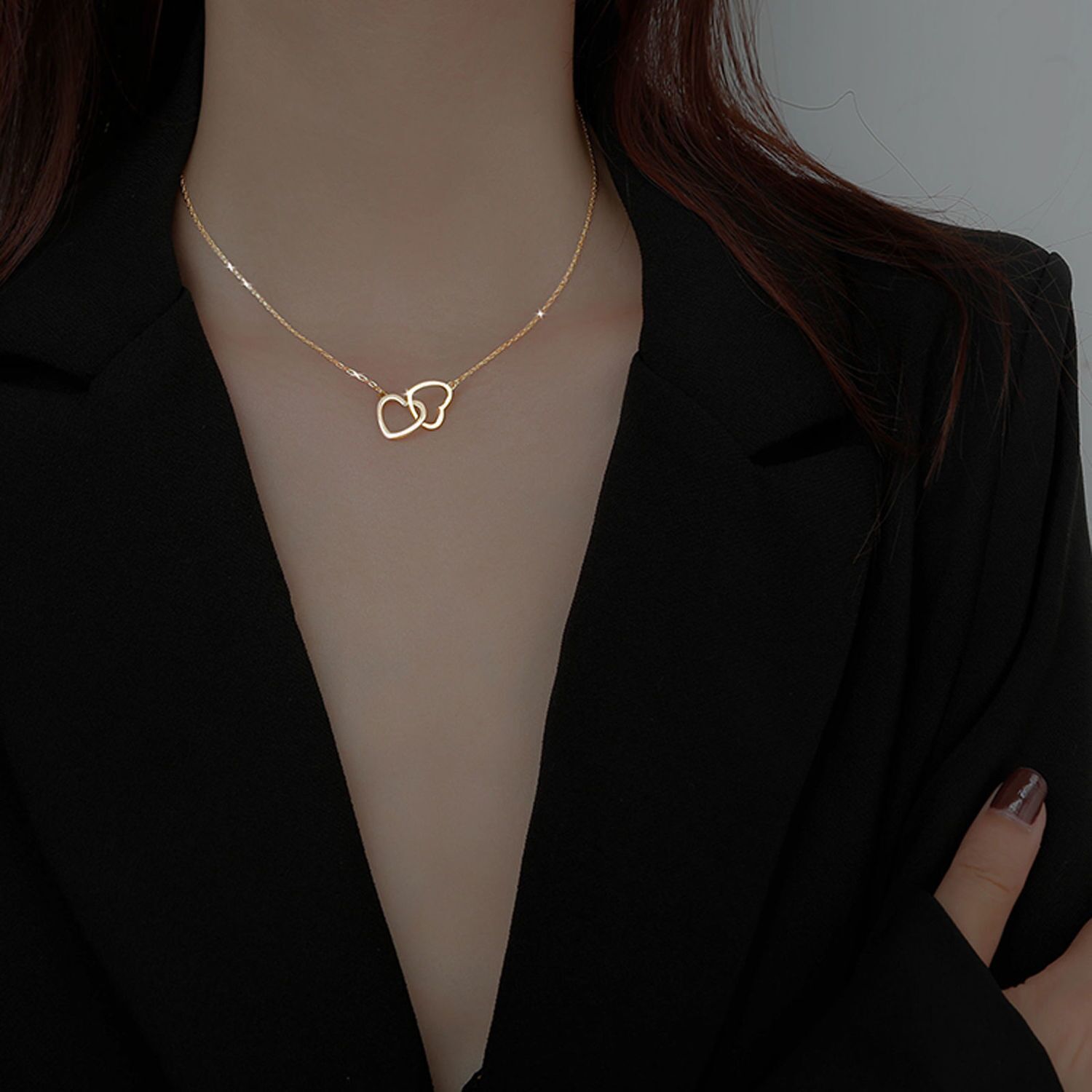 Love clavicle chain endurance simple and versatile necklace