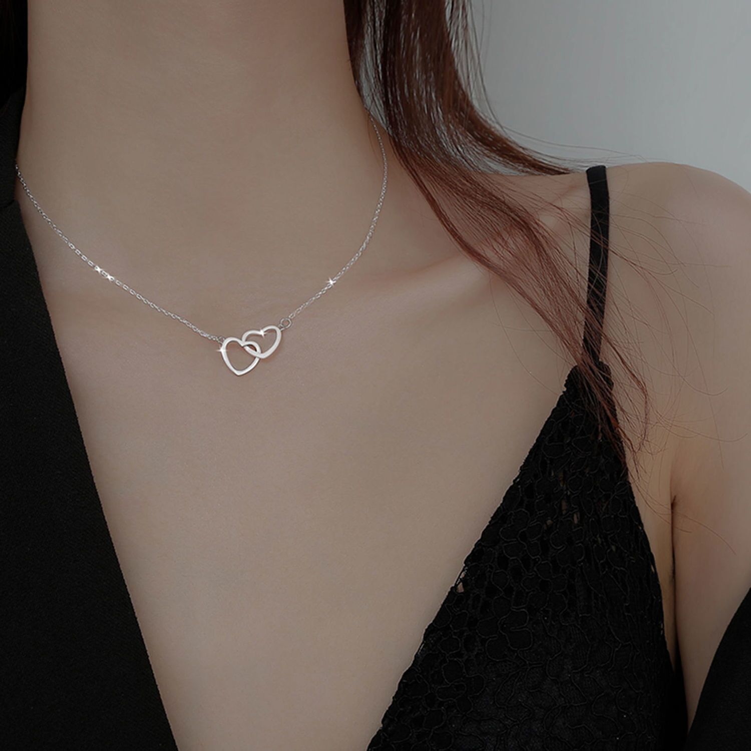 Love clavicle chain endurance simple and versatile necklace