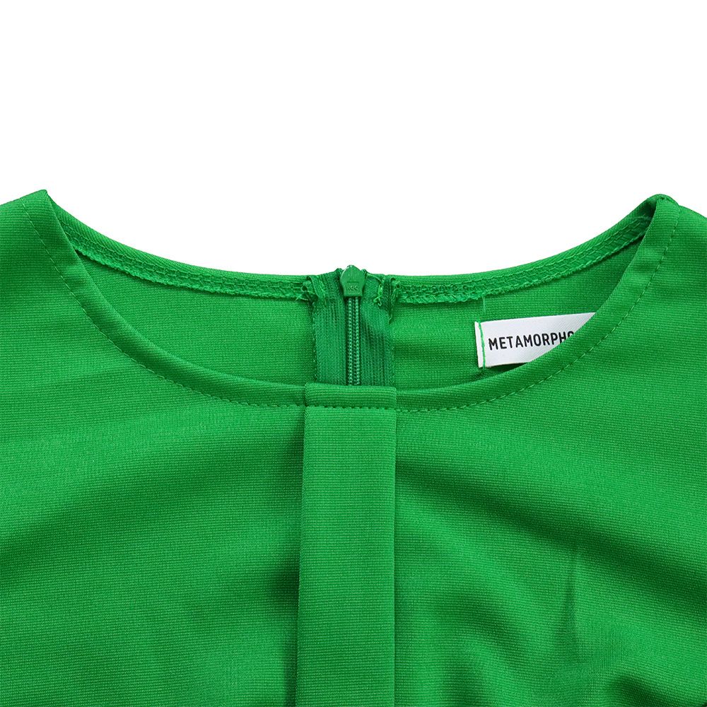 Women's Bodycon Work Pencil Dress Puff Sleeves Back Zipper Office Business Dresses