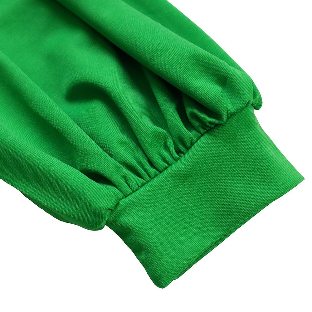 Women's Bodycon Work Pencil Dress Puff Sleeves Back Zipper Office Business Dresses