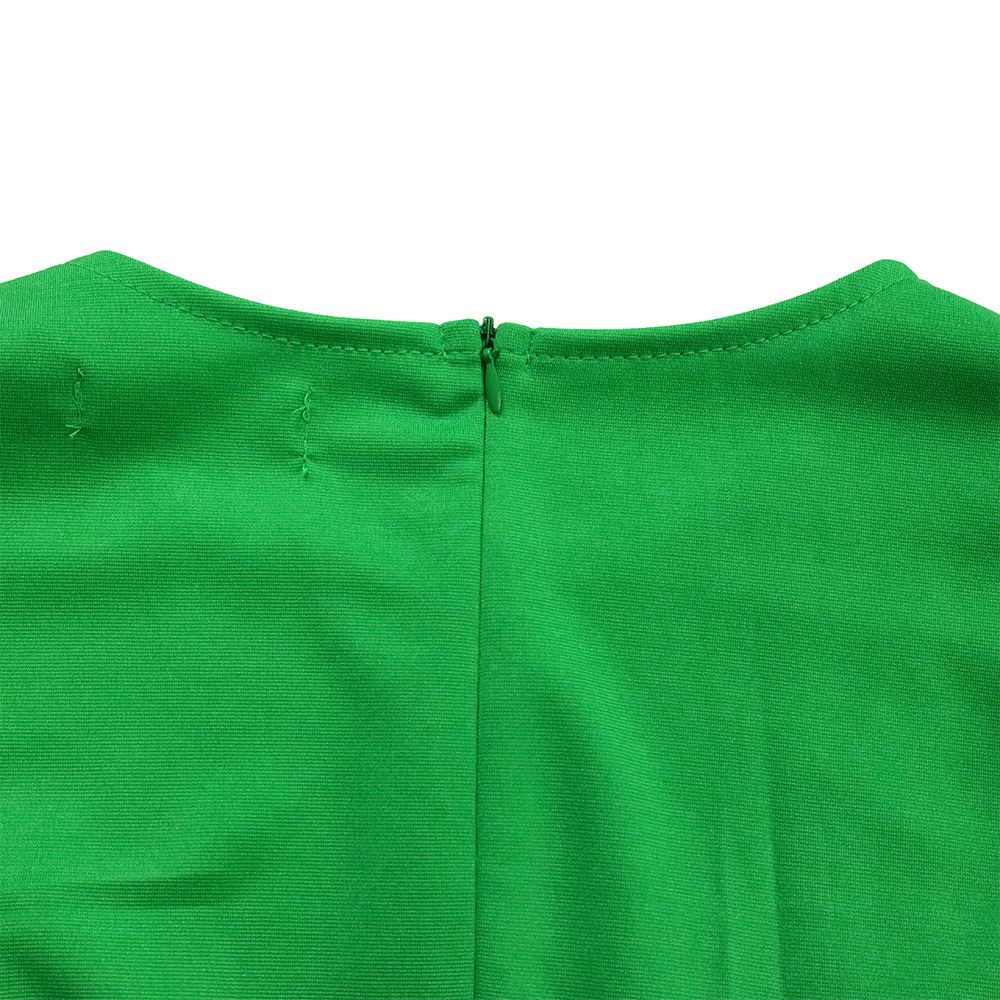 Women's Bodycon Work Pencil Dress Puff Sleeves Back Zipper Office Business Dresses