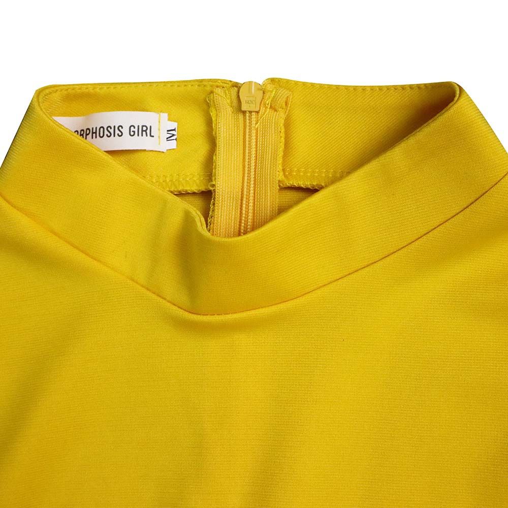 Women's Bodycon Pencil Dress Sexy Long Puff Sleeve Clubwear Basic Fitted Outfits Casual Midi Dresses