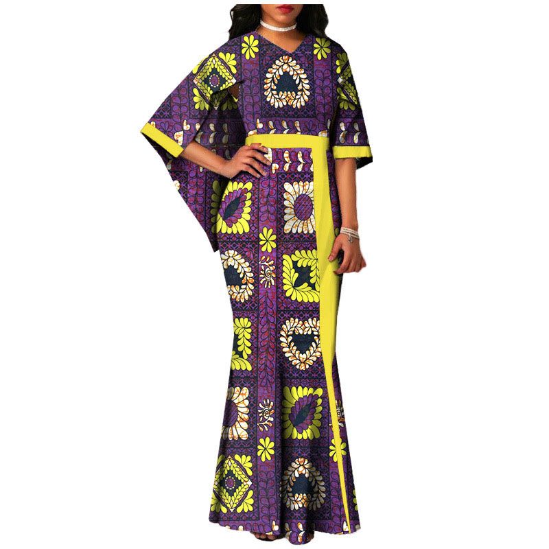 Fashion Africaine Dress for Women Robe Africaine Femme Elegant Maxi Long Dresses African Ankara Print Mermaid Dresses Dashiki Evening Gowns