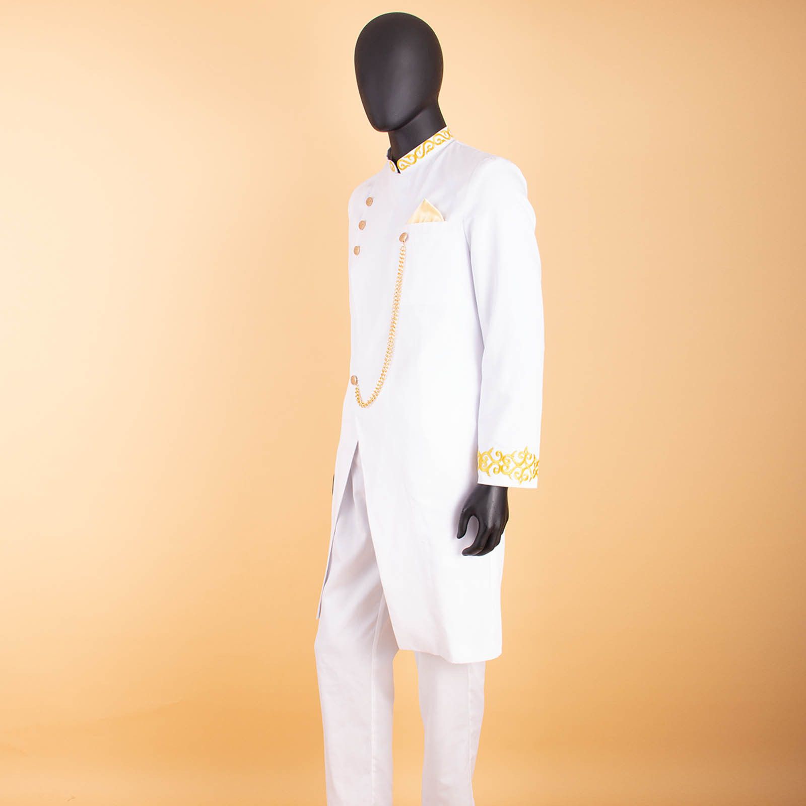 African Suits for Men Dashiki Embroidery Jackets and Pants 2 Piece Set Slim Fit Formal Outfits Wedding