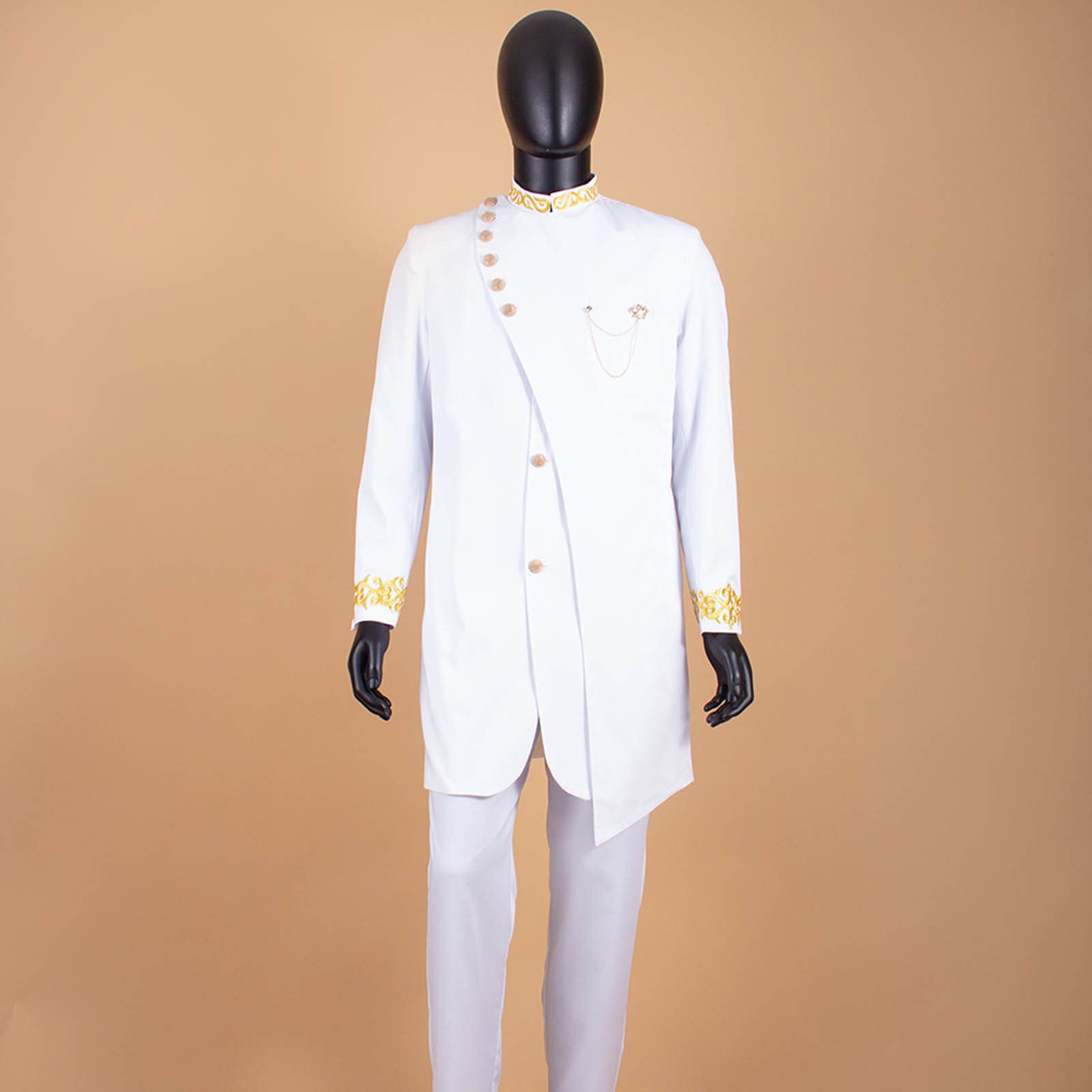 PRIVATE CUSTOM African Suits for Men Slim Fit Single Breasted Blazer and Pants Set Wax printing Business Dress Suit Party Wedding Evening