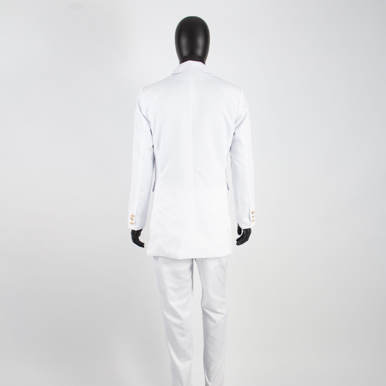 PLUS SIZE Men`s Suit Slim Fit Embroidery Gold Chain Single Breasted Print Blazer and Trousers Set African Clothes