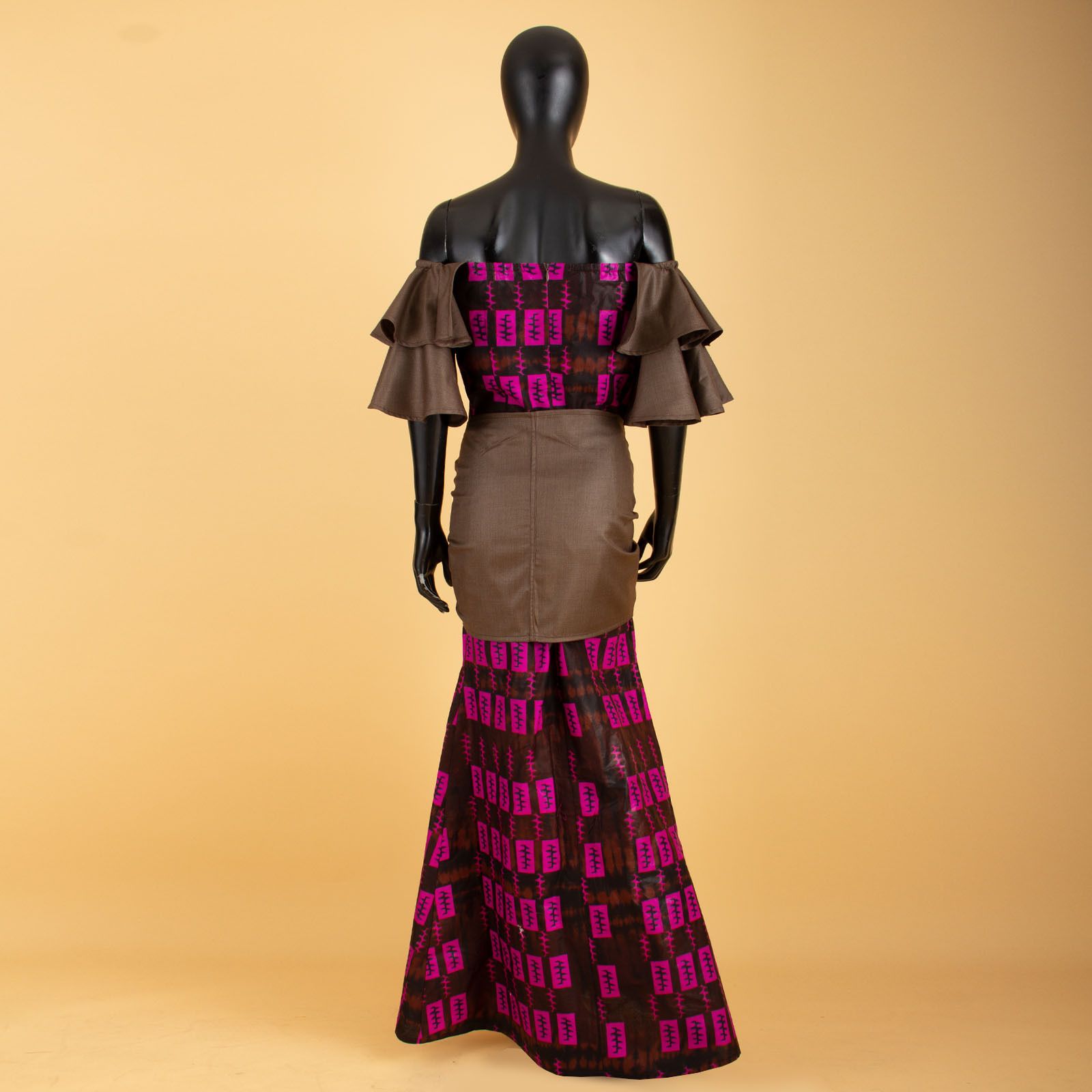 PRIVATE CUSTOM  PLUS SIZE Fashion Robe Africaine African Dresses for Women Flare Sleeve Elegant Dashiki Maxi Long Party Dresses Evening Gowns