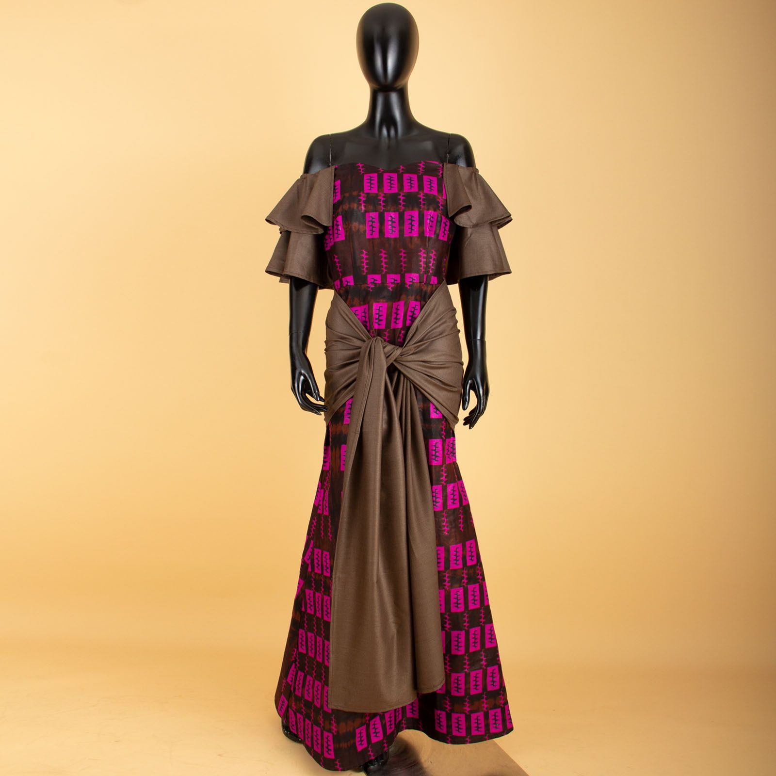 PRIVATE CUSTOM  PLUS SIZE Fashion Robe Africaine African Dresses for Women Flare Sleeve Elegant Dashiki Maxi Long Party Dresses Evening Gowns