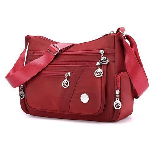 Women Ladies Multi Pocket Messenger Handbag Cross Body Bags Holiday Shoulder Bag