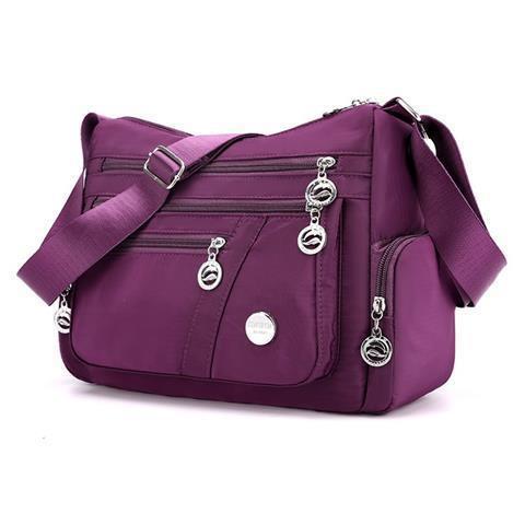 Women Ladies Multi Pocket Messenger Handbag Cross Body Bags Holiday Shoulder Bag