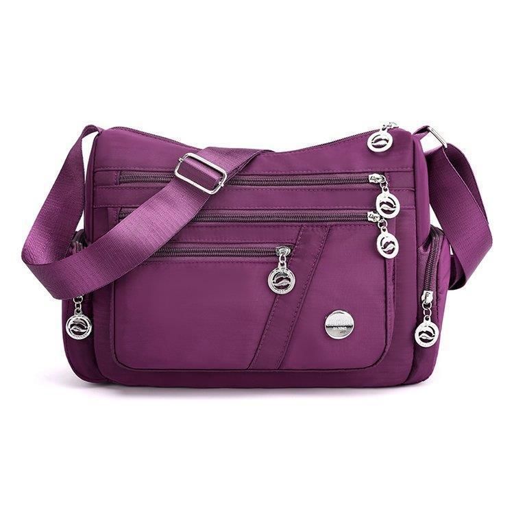 Women Ladies Multi Pocket Messenger Handbag Cross Body Bags Holiday Shoulder Bag