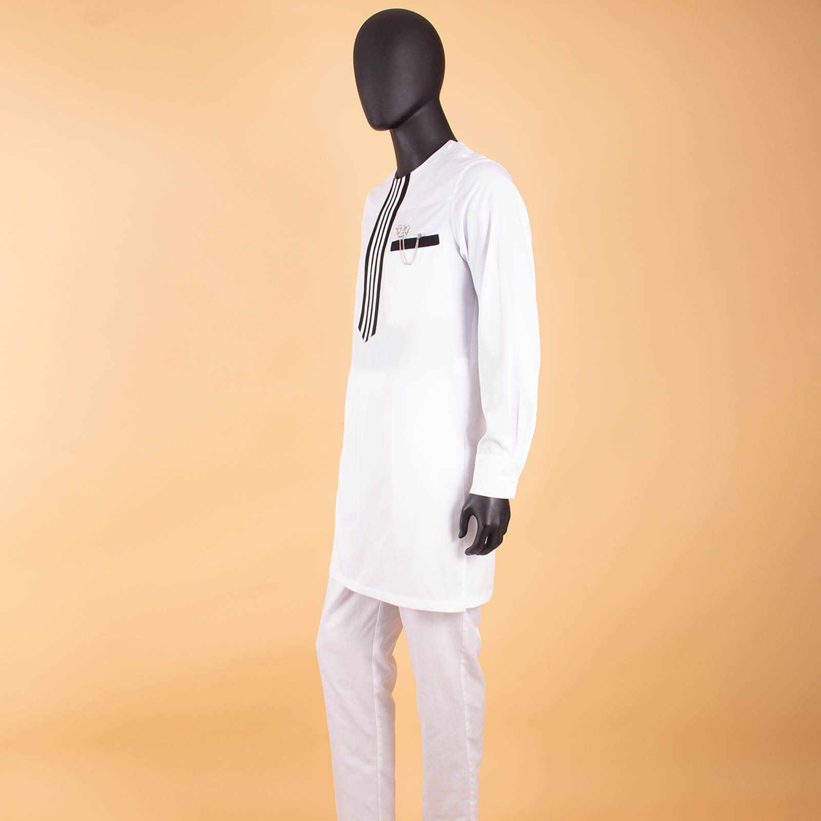 African Men Clothing Set Dashiki Coats Ankara Pants 2 Piece Set Long Sleeve Plus Size Tracksuit Outfits  Men's Formal Clothes Dashiki Shirt and Pant Two Piece Suit Traditional Long Sleeve Outfit