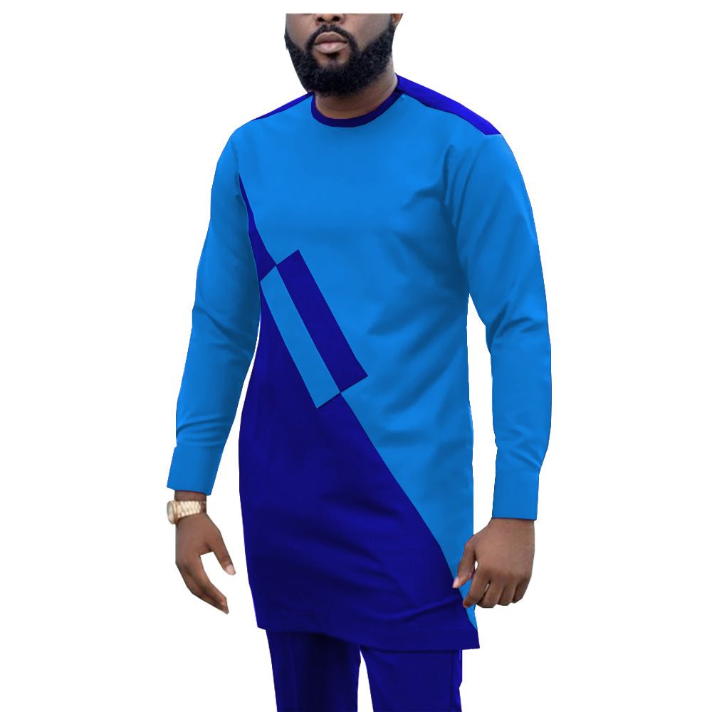 African Men Clothing Set Dashiki Coats Ankara Pants 2 Piece Set Long Sleeve Plus Size Tracksuit Outfits