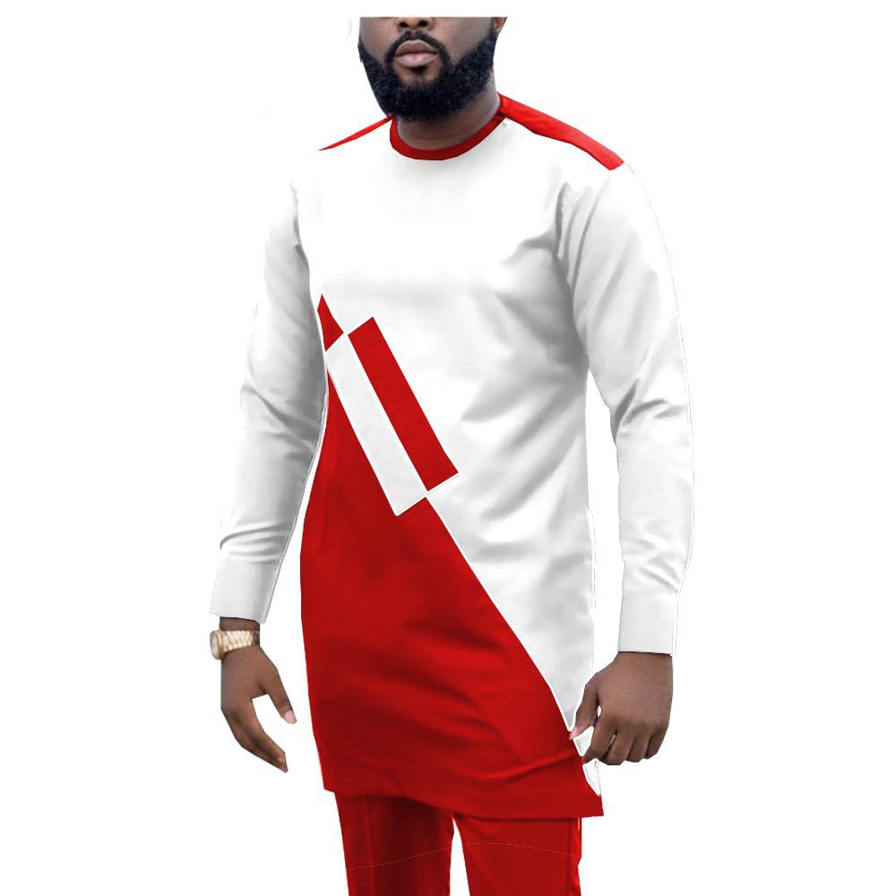 African Men Clothing Set Dashiki Coats Ankara Pants 2 Piece Set Long Sleeve Plus Size Tracksuit Outfits