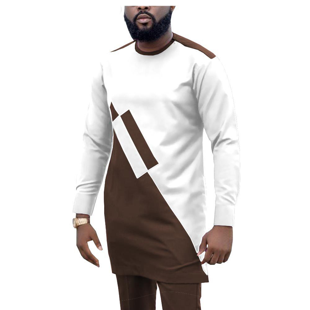 African Men Clothing Set Dashiki Coats Ankara Pants 2 Piece Set Long Sleeve Plus Size Tracksuit Outfits