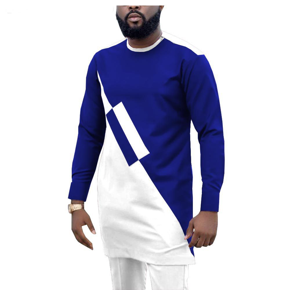 African Men Clothing Set Dashiki Coats Ankara Pants 2 Piece Set Long Sleeve Plus Size Tracksuit Outfits