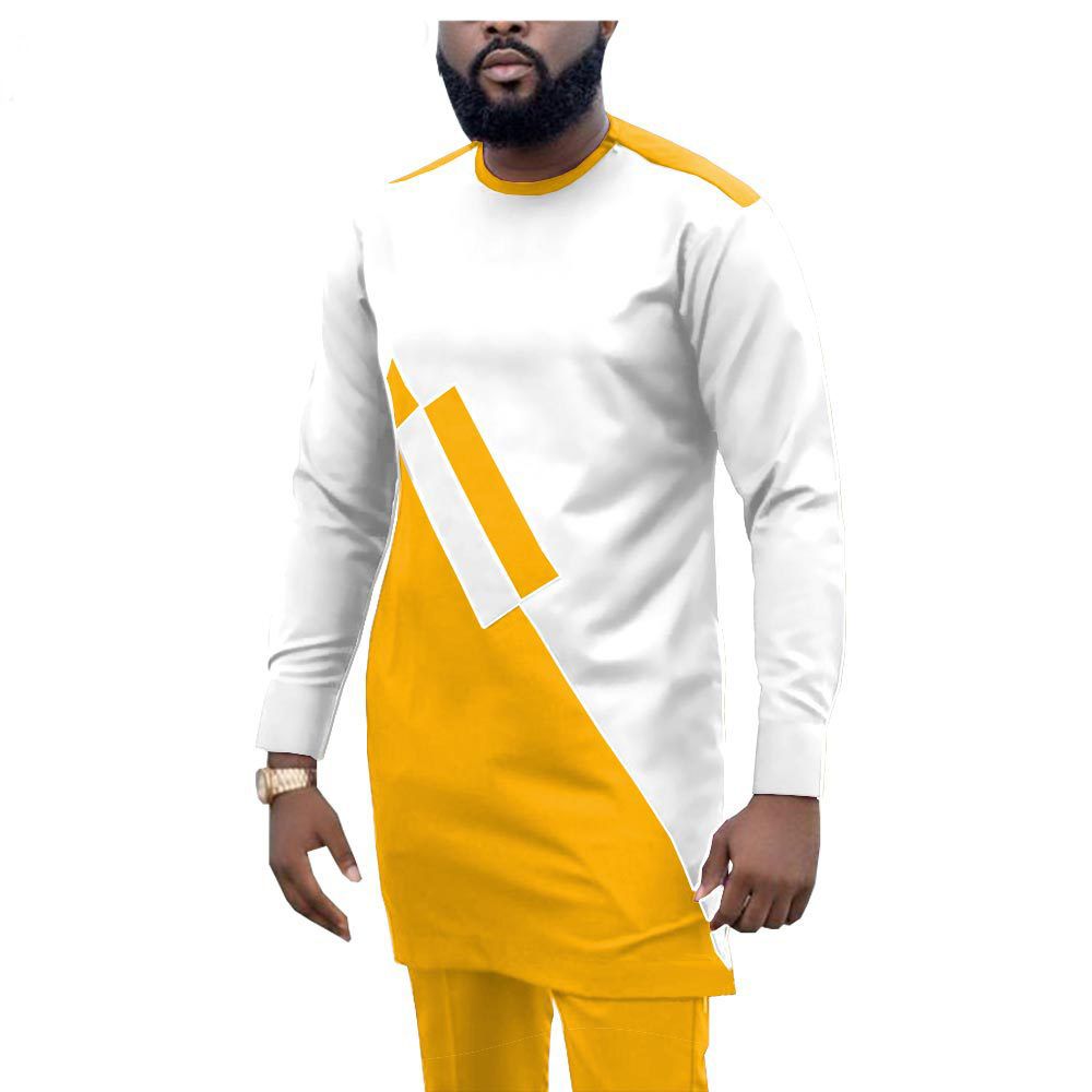 African Men Clothing Set Dashiki Coats Ankara Pants 2 Piece Set Long Sleeve Plus Size Tracksuit Outfits