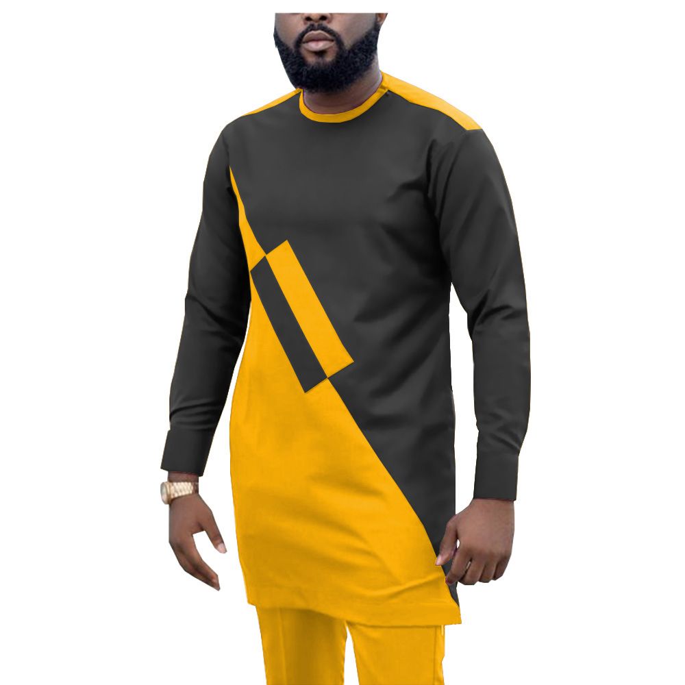 African Men Clothing Set Dashiki Coats Ankara Pants 2 Piece Set Long Sleeve Plus Size Tracksuit Outfits