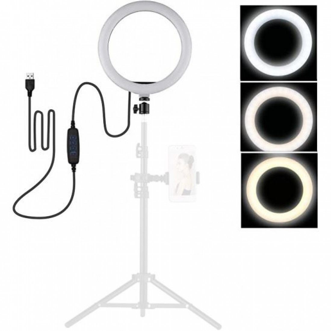 13-Inch RGB LED Soft Ring Light With Tripod Stand For Phone, Camera, IPad – Ideal For Selfies, Live Streaming, YouTube, TikTok Videos