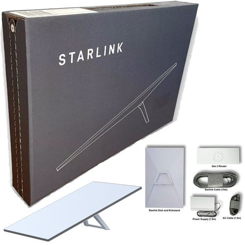 Starlink SpaceX Gen 3 V4 Standard Kit, High-Speed, Low-Latency Internet, Satellite Dish, Router Wi-Fi 6, WiFi full Kit
