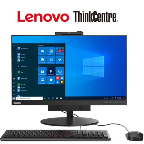 Lenovo Thinkcenter Refurbished M720q Tiny All in One Desktop Core i5 8th gen 8GB RAM, 256GB SSD 22 inch Display, Webcam,Windows 11 Pro