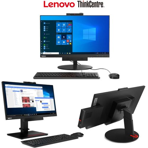 Lenovo Thinkcenter Refurbished M720q Tiny All in One Desktop Core i5 8th gen 8GB RAM, 256GB SSD 22 inch Display, Webcam,Windows 11 Pro