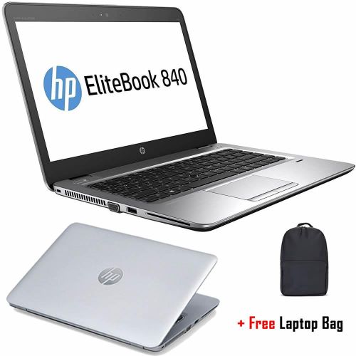 HP Refurbished EliteBook 840 G3 Core I7 8GB 256GB SSD 6th Gen 14Inch Win 10 Laptop + Free Bag (6 Months WRTY)